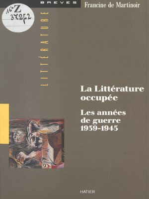 cover image of La littérature occupée